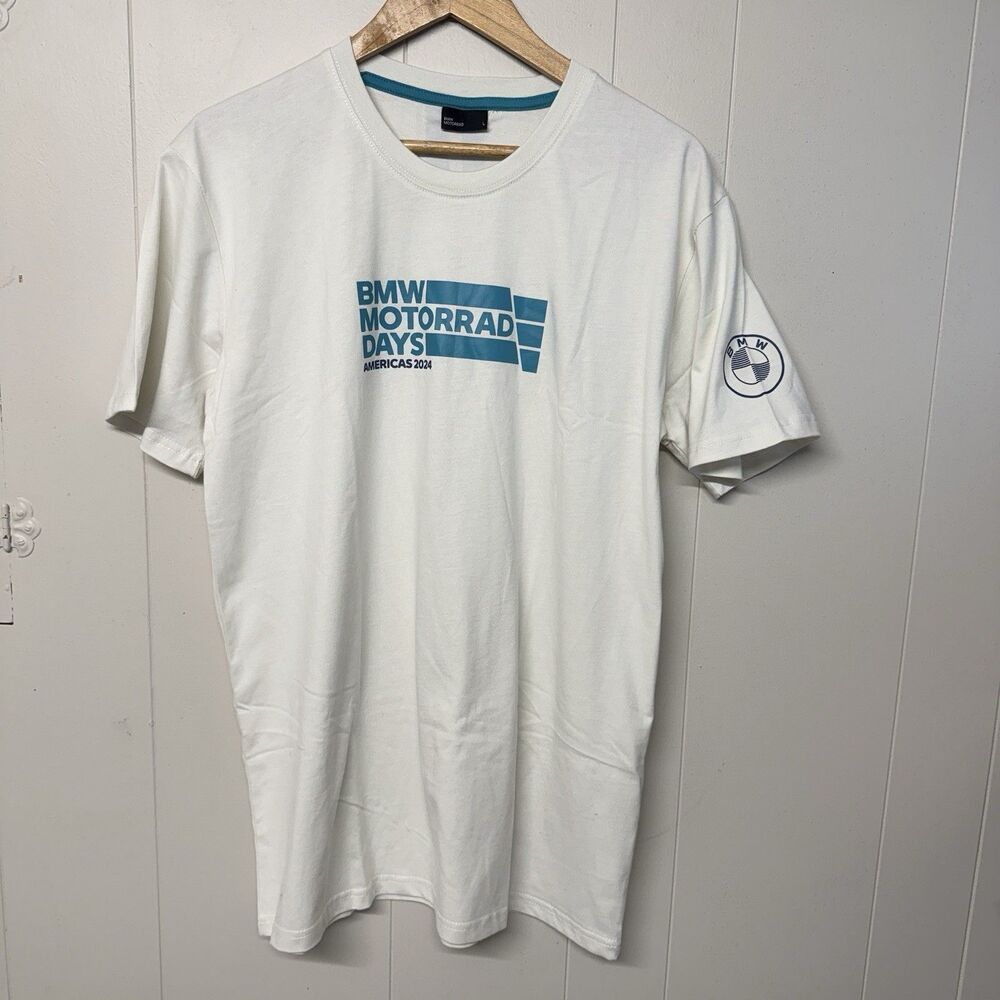 BMW Motorrad Days Americas 2024 Make Life A Ride T Shirt Off White Men L EUC